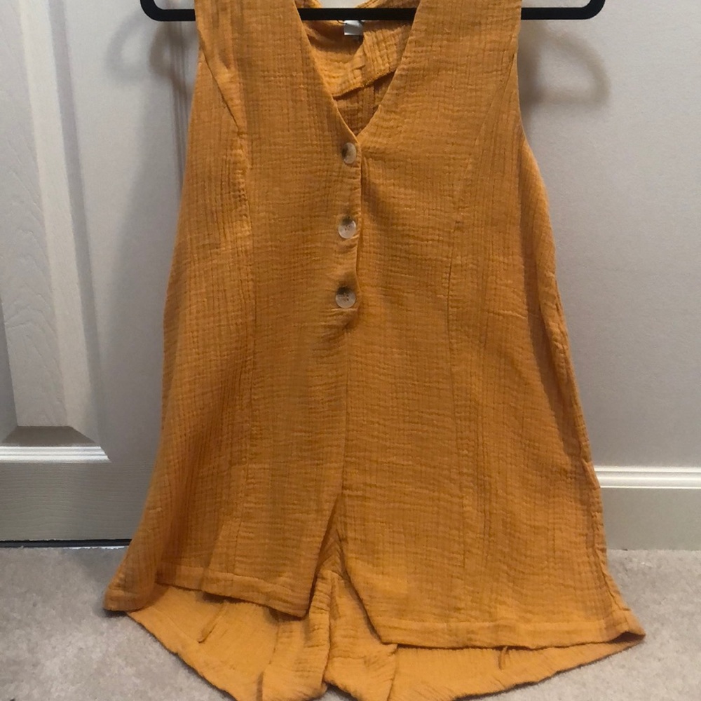 Button down romper